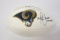 Marshall Faulk Los Angeles Rams signed logo football with HOF 20XI inscription Certified COA