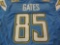 Antonio Gates San Diego Chargers signed autographed light blue football jersey Certified COA