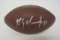 Rob Gronkowski New England Patriots signed autographed brown football Certified COA