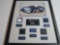 Rusty Wallace NASCAR framed matted race car parts brake pad winshield Tire Metal Ltd Edition #d to10