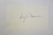 Hugh Downs broadcaster news anchor signed autographed 3x5 index card Certified COA