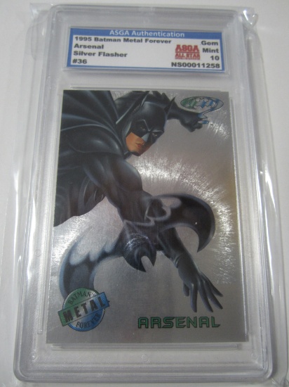 Arsenal Silver Flasher 1995 Batman Metal Forever #36 ASGA Graded Gem Mint 10