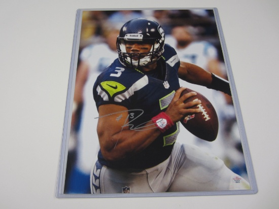 Russell Wilson Seattle Seahawks signed autographed 11x14 color photo Certified COA