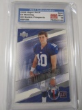 Eli Manning New York Giants 2004 Upper Deck Rookie Prospects football card ASGA Graded Gem Mint 10