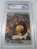 Vince Lombardi Green Bay Packers 1990 Pro Set football card #28 ASGA Graded Gem Mint 10