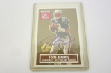 Tom Brady New England Patriots signed autographed football card Certified COA