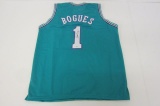 Muggsy Bogues Charlotte Hornets signed autographed basketball jersey Certified COA