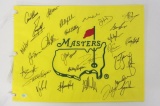 Jordan Spieth Jack Nicklaus Tiger Woods multi signed Masters pin flag 28 signatures Certified COA