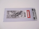 Jason Aldean signed autographed concert ticket Certified COA