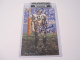 Chuck Bednarick Philadelphia Eagles signed autographed Goal Line Art football card Certified COA
