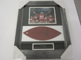 Jerry Rice San Francisco 49ers signed framed matted game used football panel Certified COA