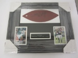 JJ Watt Houston Texans signed framed matted game used football panel Certified COA