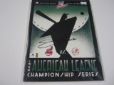 Jim Thome Cleveland Indians signed 1998 ALCS Official Program Certified COA