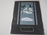 Ed Asner actor Mary Tyler Moore Show signed autographed matted cut signature Certified COA
