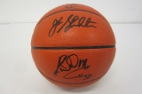 John Stockton Karl Malone Utah Jazz signed autographed full size basketball Certified COA