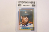 Art Howe Houston Astros signed autographed Topps baseball card Certified COA