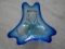 MURANO GLASS CANDY DISH IN BLUE