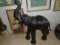 LEATHER WRAPPED ELEPHANT SCULPTURE