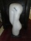 CARRERA MARBLE SCULPTURE BY JOHN MCINTIRE ON BLACK MARBLE BASE