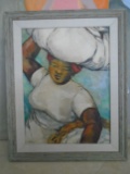 FRAMED OIL PAINTING BY MAE SIBLEY