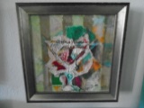FRAMED 'A DRINK TO A ROSE' OIL PAINTING BY FANNIE HILLSMITH