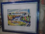 FRAMED WATERCOLOR PAINTING BY SIG GRUENWALD