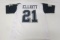 Ezekiel Elliott Dallas Cowboys signed autographed White Jersey Certified Coa