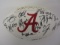 2017 Alabama Crimson Tide Team Signed Autographed Logo Football Foster/Hurts/Ridley/Diggs and Many O