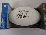 Nick Saban Alabama Crimson Tide Hand Signed Autographed Football Paas Certified.