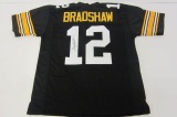 Terry Bradshaw Pittsburgh Steelers signed autographed Black Jersey Certified Coa