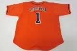 Carlos Correa Houston Astros signed autographed Orange Orange Jersey Certified Coa