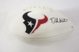 DeShaun Watson Houston Texans Hand Signed Autographed Logo Football Paas Certified.