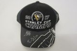 Crosby/Malkin Pittsburgh Penguins Hand Signed Autographed Stanley Cups Champs Hat Paas Certified.