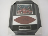 Jerry Rice San Francisco 49ers signed autographed Framed Football Panel Certified COA