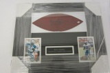 Barry Sanders Detroit Lions signed autographed Framed Football Panel Certified Coa