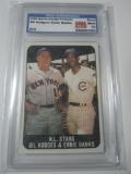 1986 Sports Design Products Gil Hodges, Ernie Banks Graded Trading Card #19 Gem Mint 10