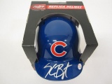 Kris Bryant Chicago Cubs Hand Signed Autographed Mini Helmet Paas Certified.