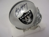 Bo Jackson Oakland Raiders Hand Signed Autographed Mini Helmet Paas Certified.