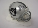 Derek Carr/Amari Cooper Oakland Raiders Hand Signed Autographed Mini Helmet Paas Certified.