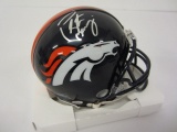 Peyton Manning Denver Broncos Hand Signed Autographed Mini Helmet Paas Certified.