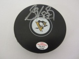 Sidney Crosby Pittsburgh Penguins Hand Signed Autographed Hockey Puck Paas Certified.