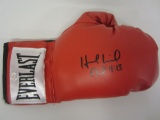 Evander Holyfield Boxer signed autographed Red Boxing Glove Certified Coa