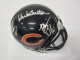 Dick Butkus Daryle Singletary Brian Urlacher Chicago Bears signed autographed Mini Helmet Certified