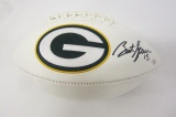 Bart Starr Green Bay Packer signed autographed Logo Football Certified Coa