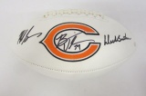 Dick Butkus Daryle Singletary Brian Urlacher Chicago Bears signed autographed Logo Football Certifie