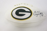 Clay Matthews Green Bay Packers signed autographed Logo Football Certified Coa