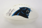 Cam Newton Carolina Panthers signed autographed Logo Football Certified Coa