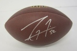 Ray Lewis Baltimore Ravens signed autographed Brown Football Certified Coa
