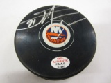 John Tavares New York Islanders signed autographed Hockey Puck Certified Coa