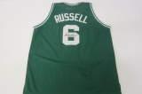 Bill Russell Boston Celtics signed autographed Green Jersey Certified Coa